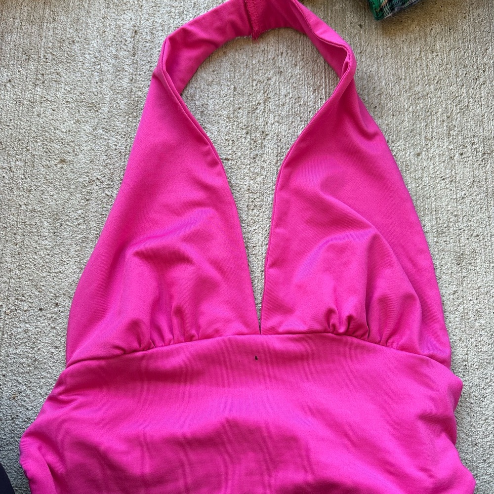 SHEIN Fuchsia Halter Top